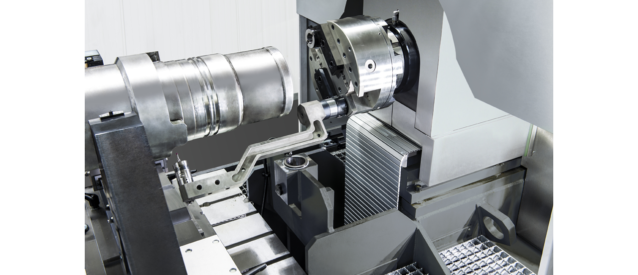 Automatische Vermessung und Ausrichtung des Werkstücks über umlaufende Messtaster.