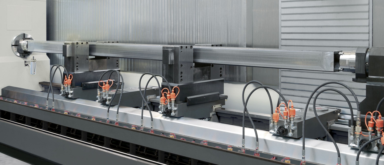 Quickly changing clamping elements can be incorporated by the zero-point clamping systems. Main supporting units can be adjusted manually in the X-direction or be NC-driven