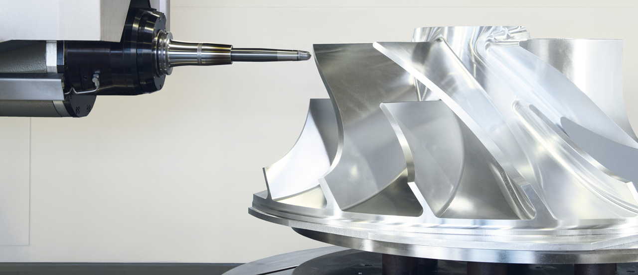 Impeller processing on 5-axis portal machining centre TMP
